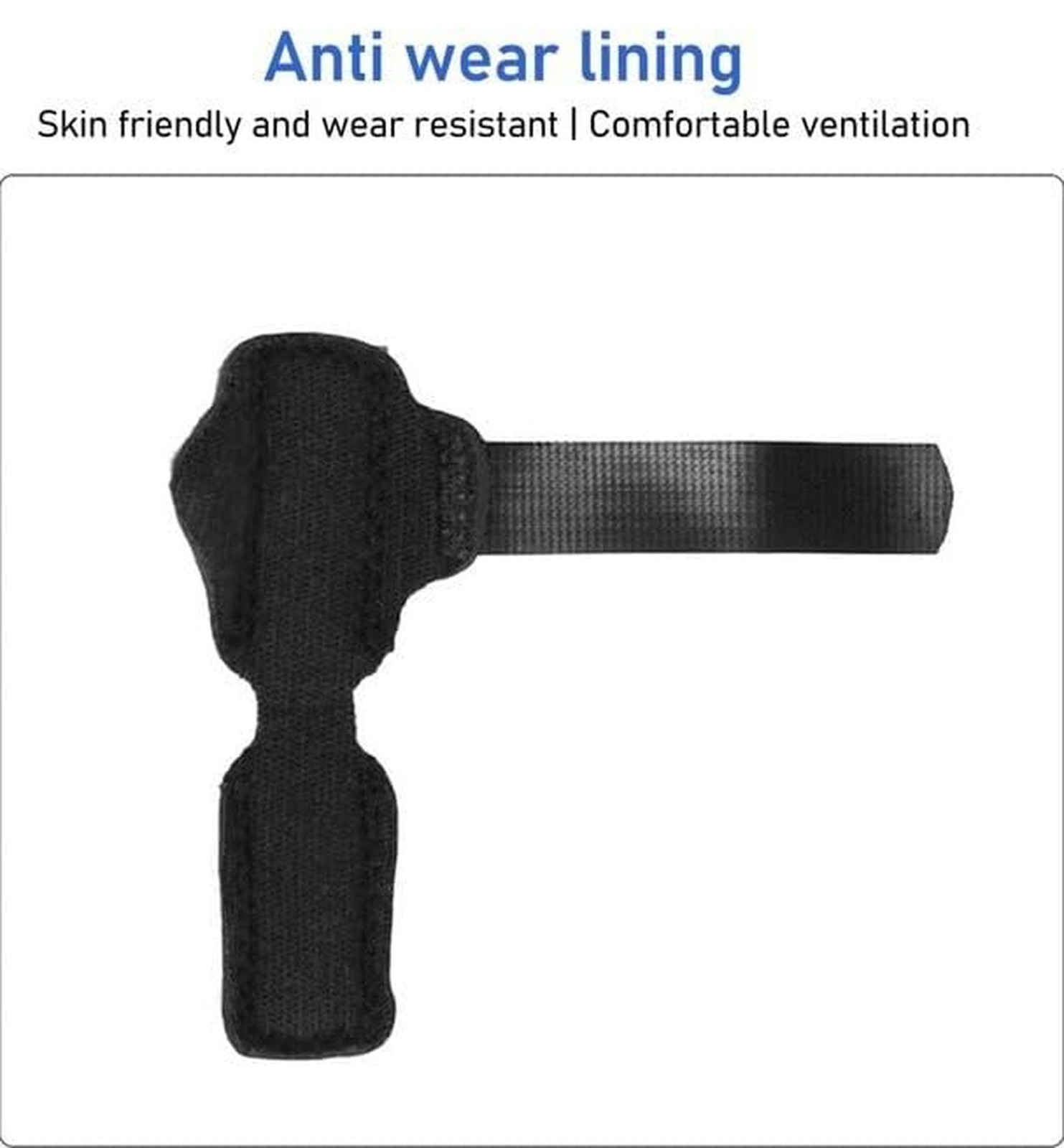 Black Toe Splint Set 2 Pcs Broken Toe Straightener Brace Pain Relief Men Women