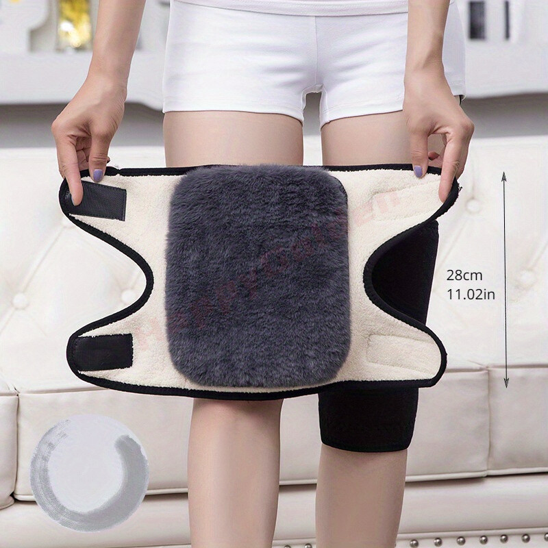 Warm Knee Pads Thick Double Layer Imitation Cashmere Knee Pads for Elderly Women