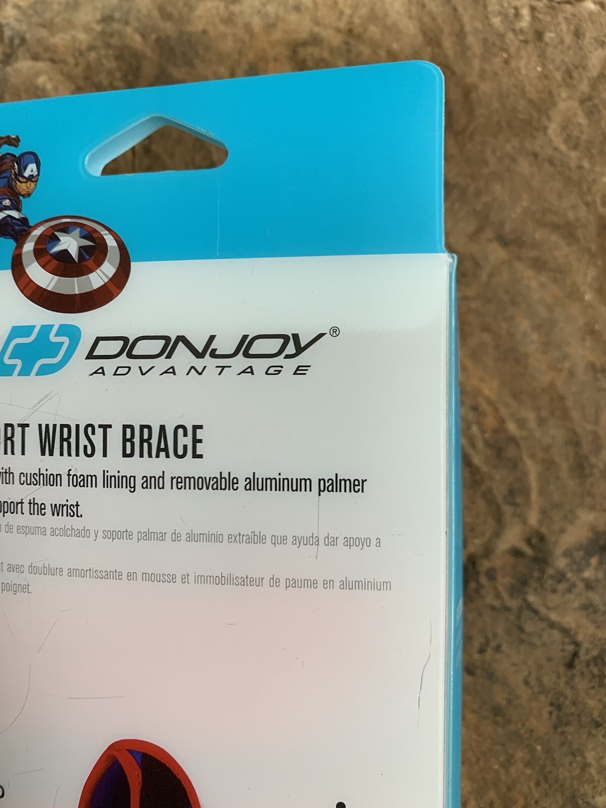Marvel Captain American Wrist Brace. New. Donjoy Advantage Brand. Youth Left.