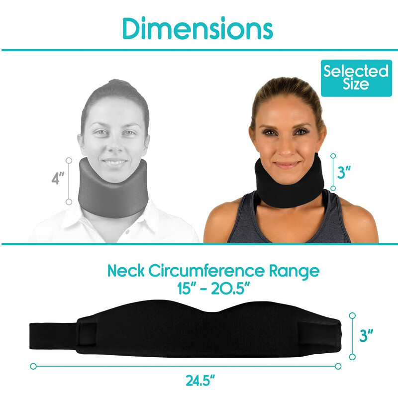Adjustable Foam Neck Brace Cervical Collar Traction Support Brace Pain Relief US