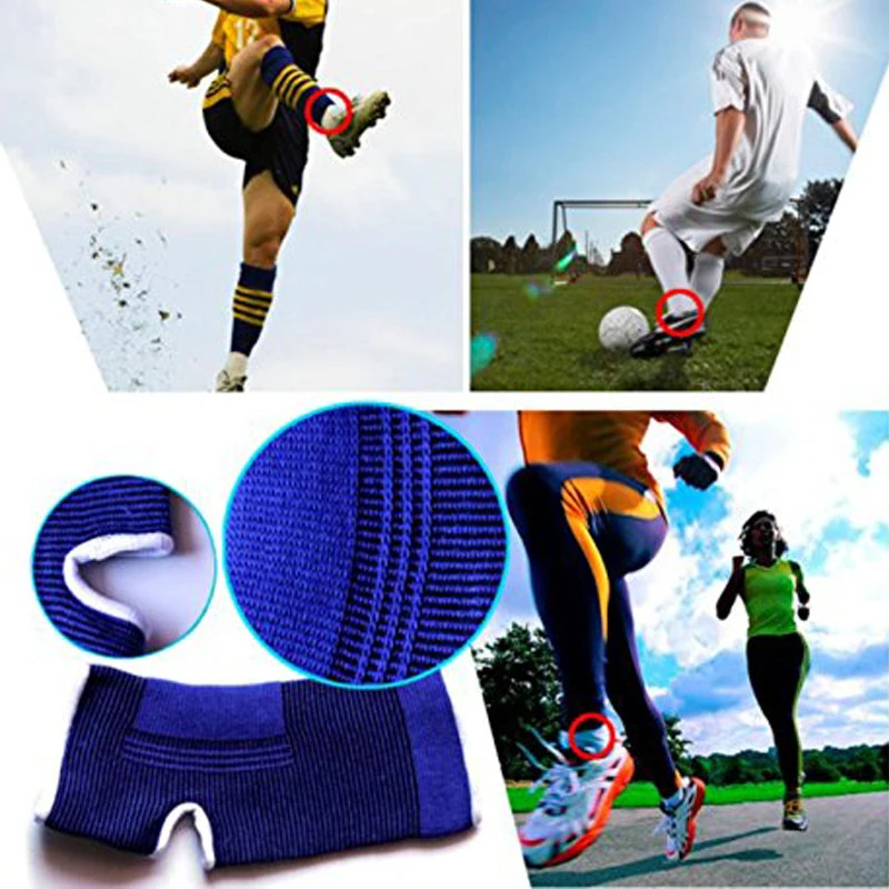1Pair Ankle Foot Elastic Compression Wrap Sleeve Bandage Brace