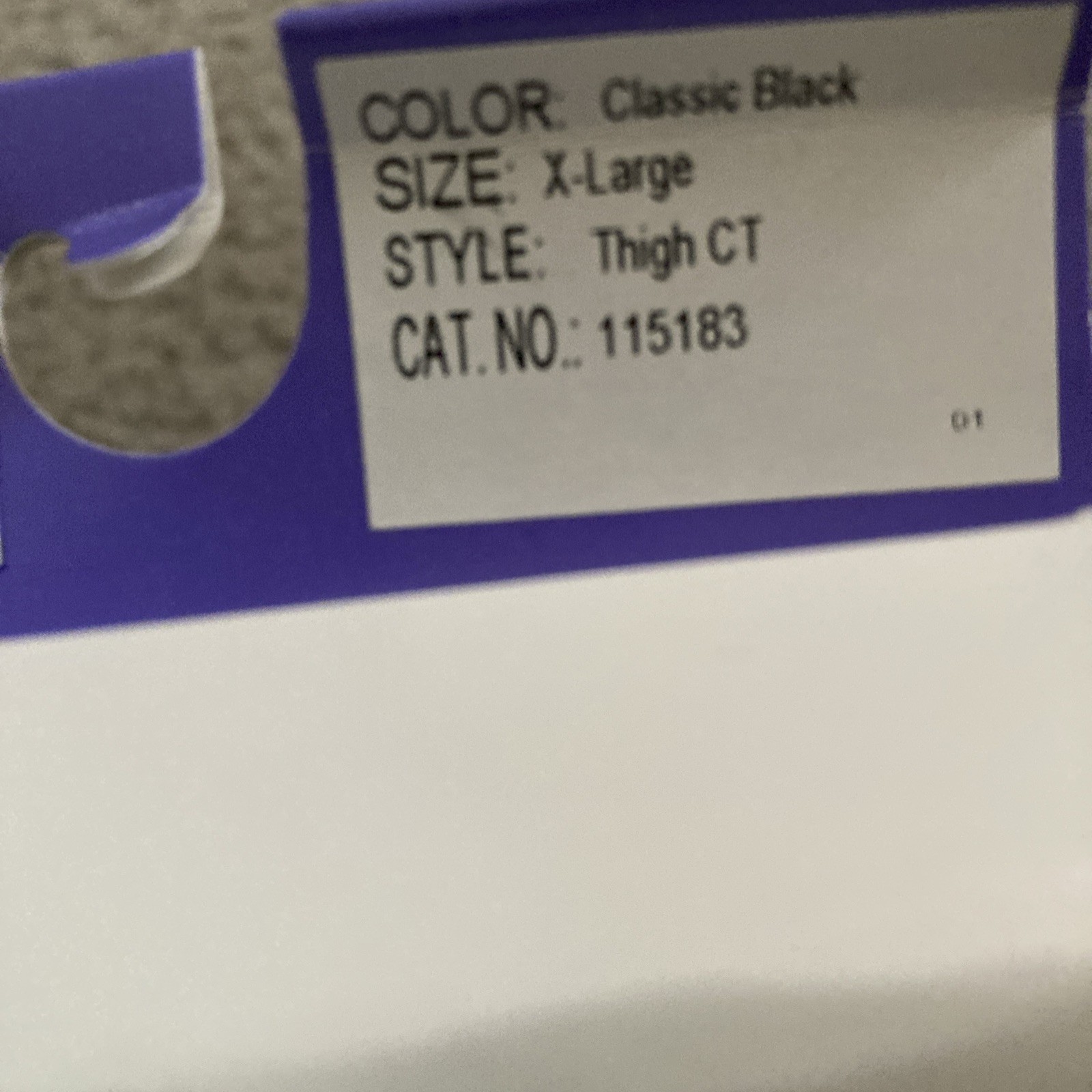 Compression Jobst 30-40 mmHg Closed Toe Thigh High Black Extra Firm Stockings XL