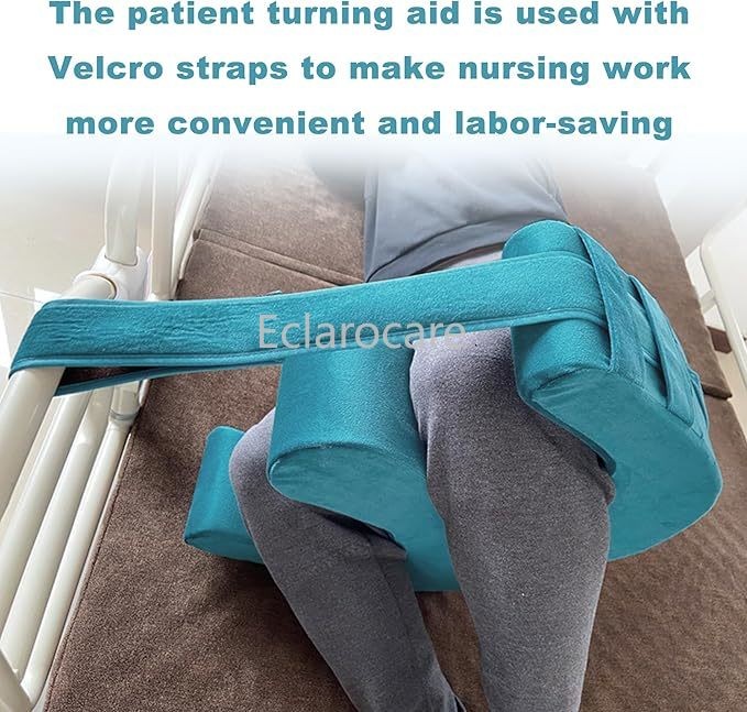1x Bedridden Patient Turning Device with Fixing Strap Elderly Assistance Product