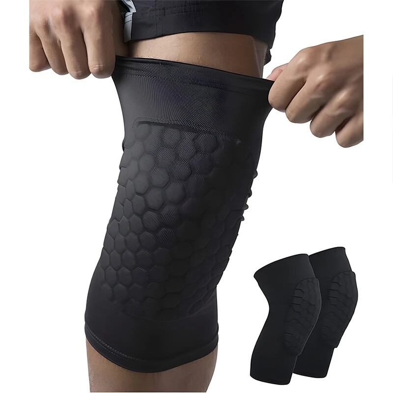 US Compression Sleeves Long Knee Pads Brace Support Protector Basketball Sports