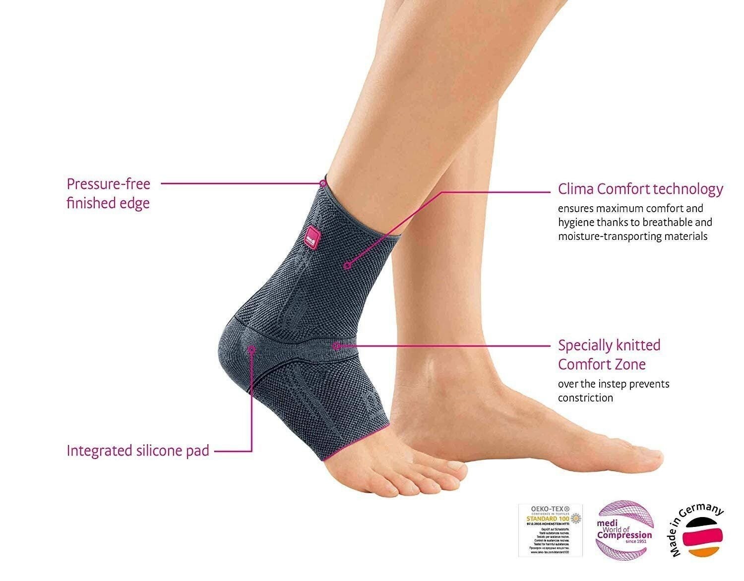 Medi Levamed Knit Ankle Support for Men & Women