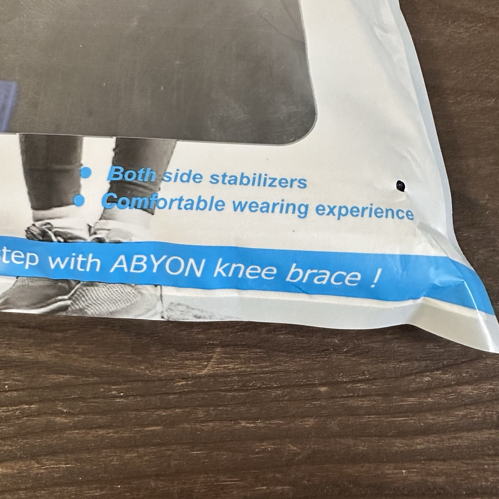 ABYON Knee Brace Black S/M Small Medium Side Stabilizers Support New