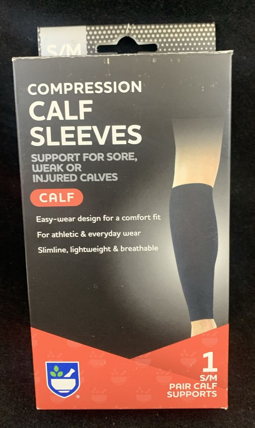 Breathable Calf Protective Compression Socks Sleeve Leg Brace Support Guard S/M