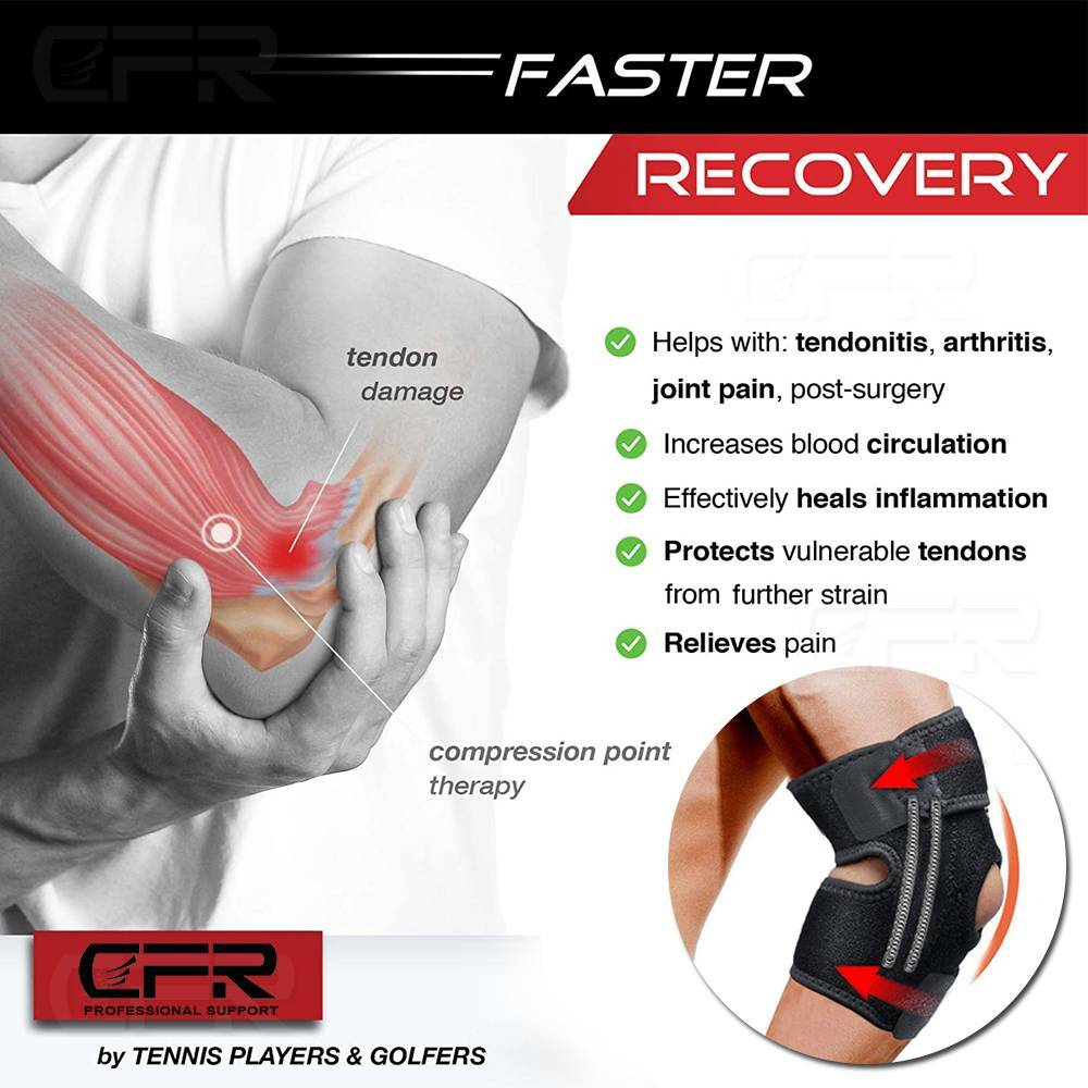 Elbow Brace Compression Support Arthritis Tendonitis Joint Pain Tennis Golfers @