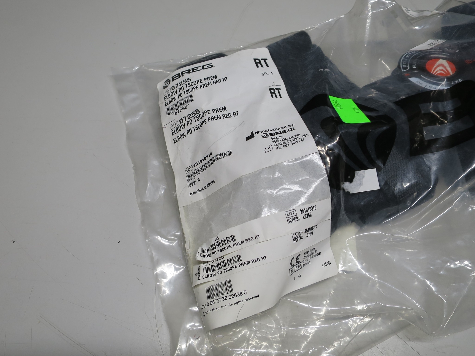 Bregg Premier Elbow PostOp Telescoping Brace, Left, Right