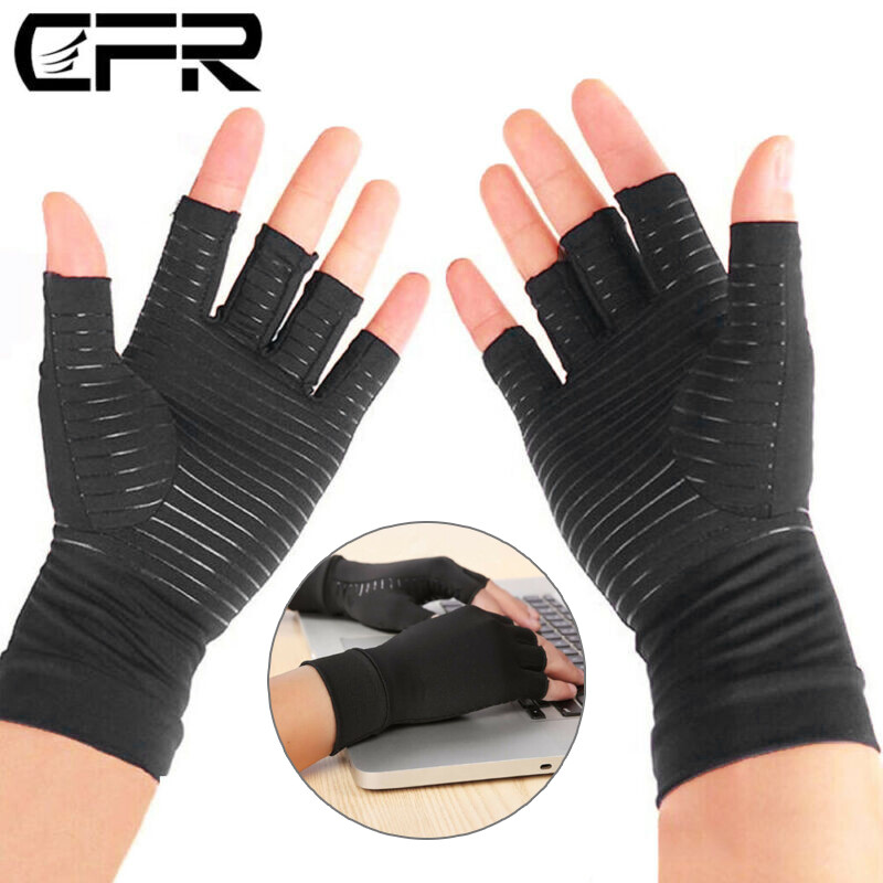 Copper Arthritis Gloves Compression Sleeve Brace Sport Work Hand Pain Relief US