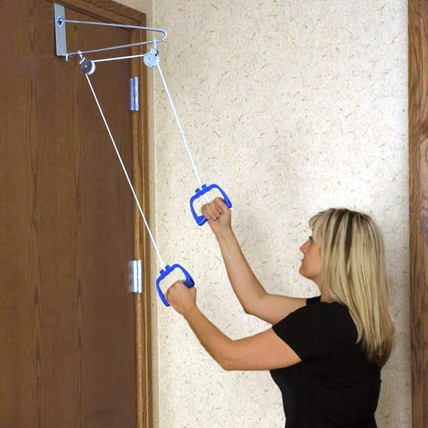 Shoulder Arm Exercise Pulley Set, Over the Door, New