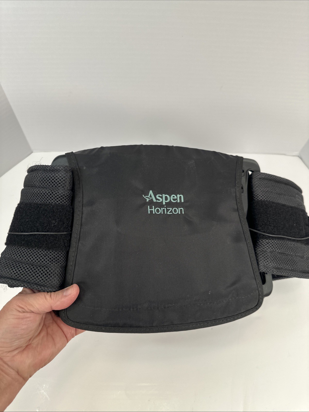 Aspen Adjustable Lumbar Back Brace Support Belt Compression Stabilizer Black