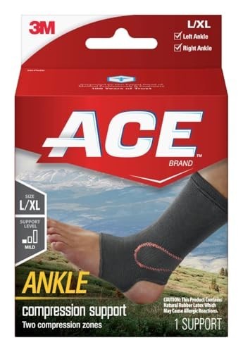 Ankle Support Brace Elastic Neoprene Blend Heat Retention Full Range Of Motion