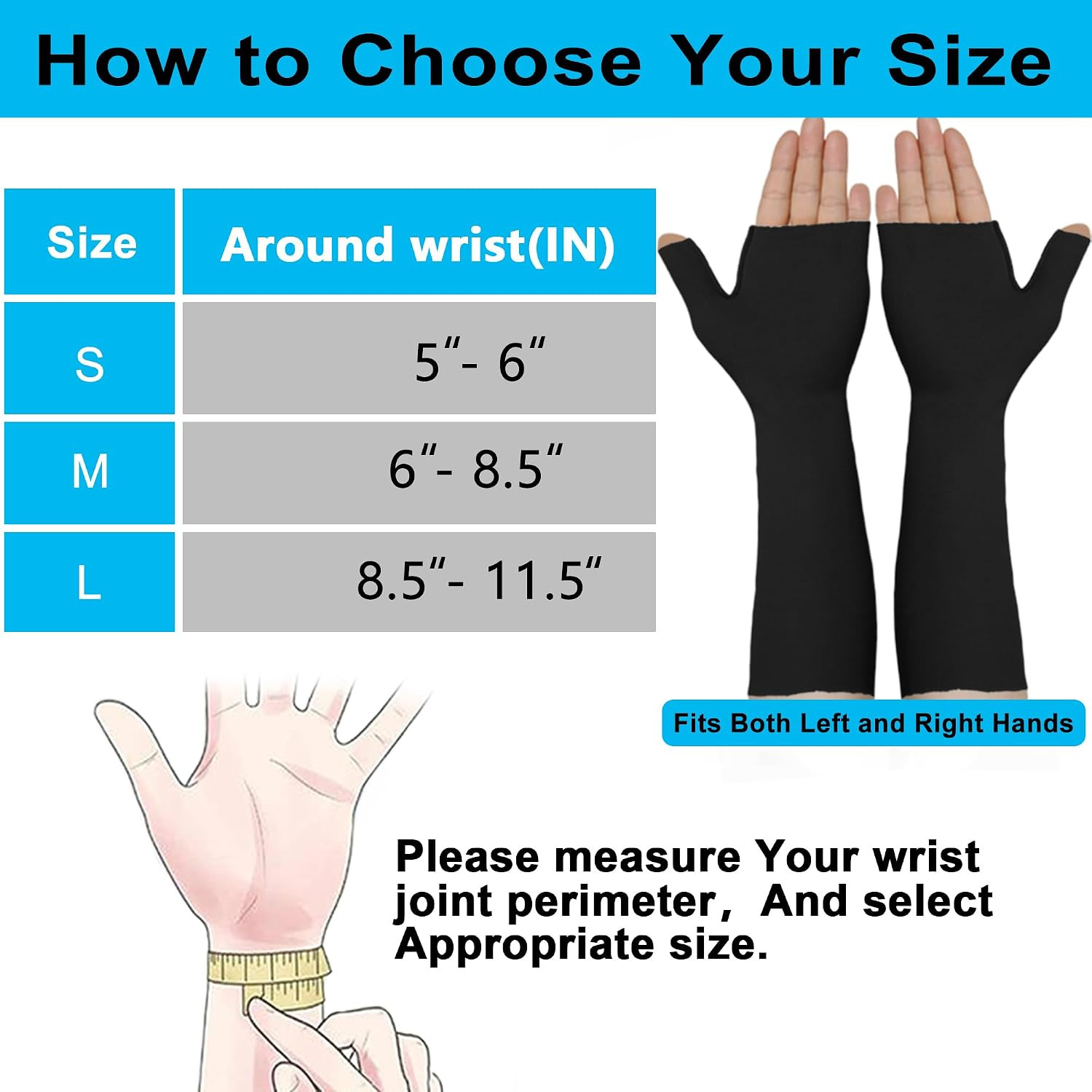 Hand Socks for Splint (Pack of 6) Wrist and Thumb Spica Wrap Liner for Women …