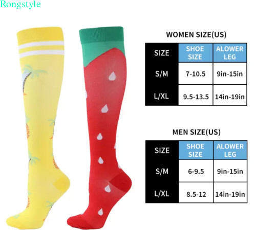 Womens Mens Knee High Compression Socks Stockings Medical 20-30 mmHG S/M – X/XL