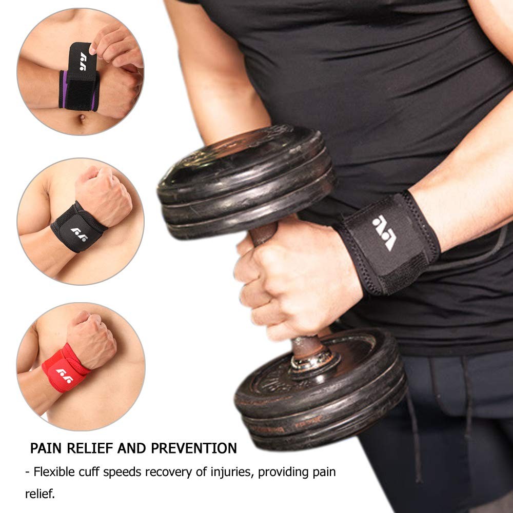 Wrist Brace for Ganglion Cyst, Arthritis, Carpal One Size, Black-2pack