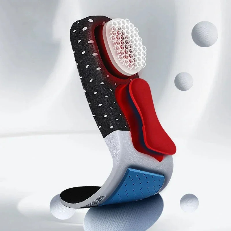Shoes Insoles for Feet Arch Support Plantar Fasciitis Orthopedic Insole Men Sili
