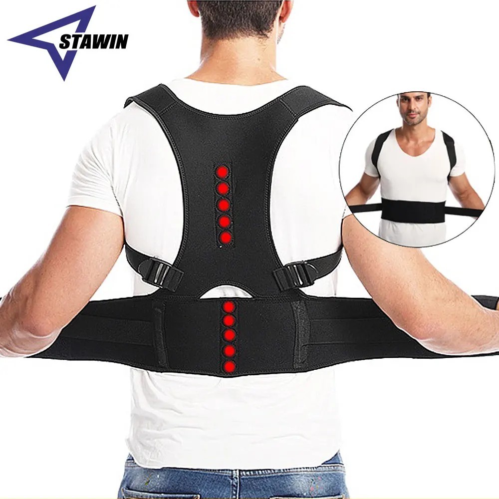 Posture Corrector Support Magnetic Back Shoulder Brace Belt Band For Men Women