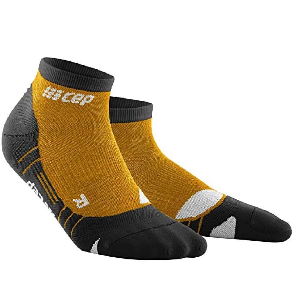 CEP Men’s Hiking Light Merino Low-Cut Socks Sungold/Black Medium