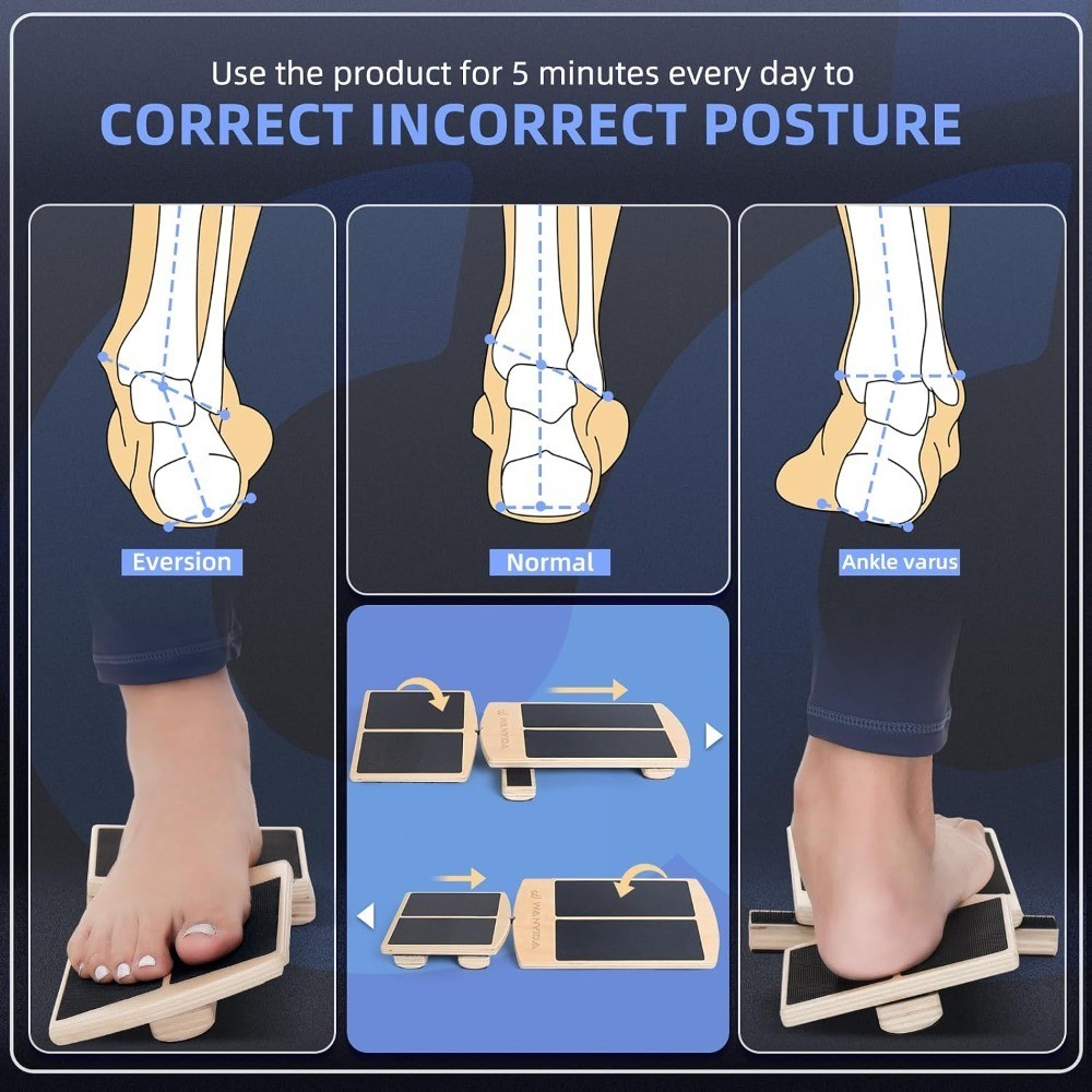 Ankle Foot Strengthener Exerciser for Sprained, Single Leg Balance Board,