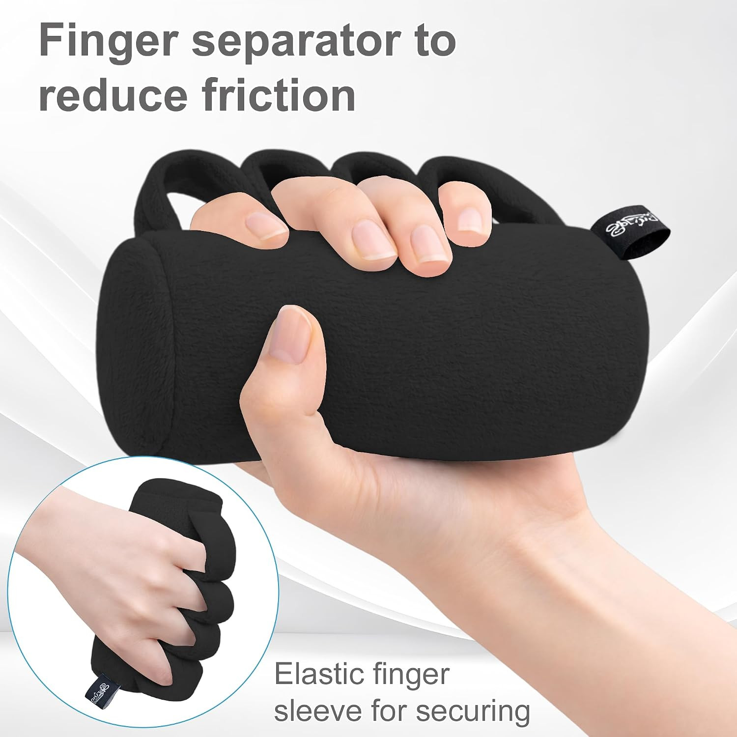 Hand Contracture Cushion,Soft Palm Protector Prevent Clenching at Night,Finger S
