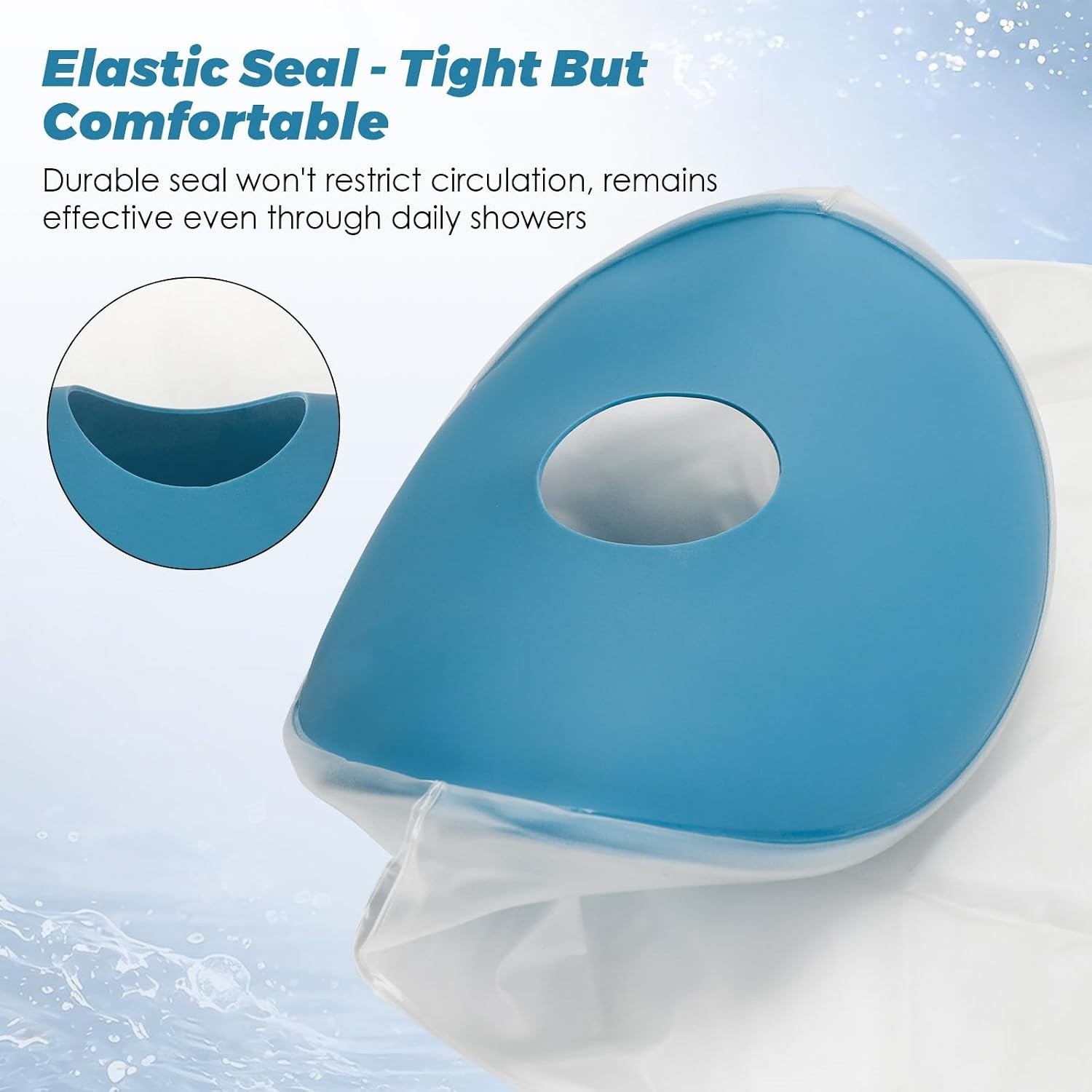 Extra Large Waterproof Knee Shower Protector After Surgery, Reusable | Watert…