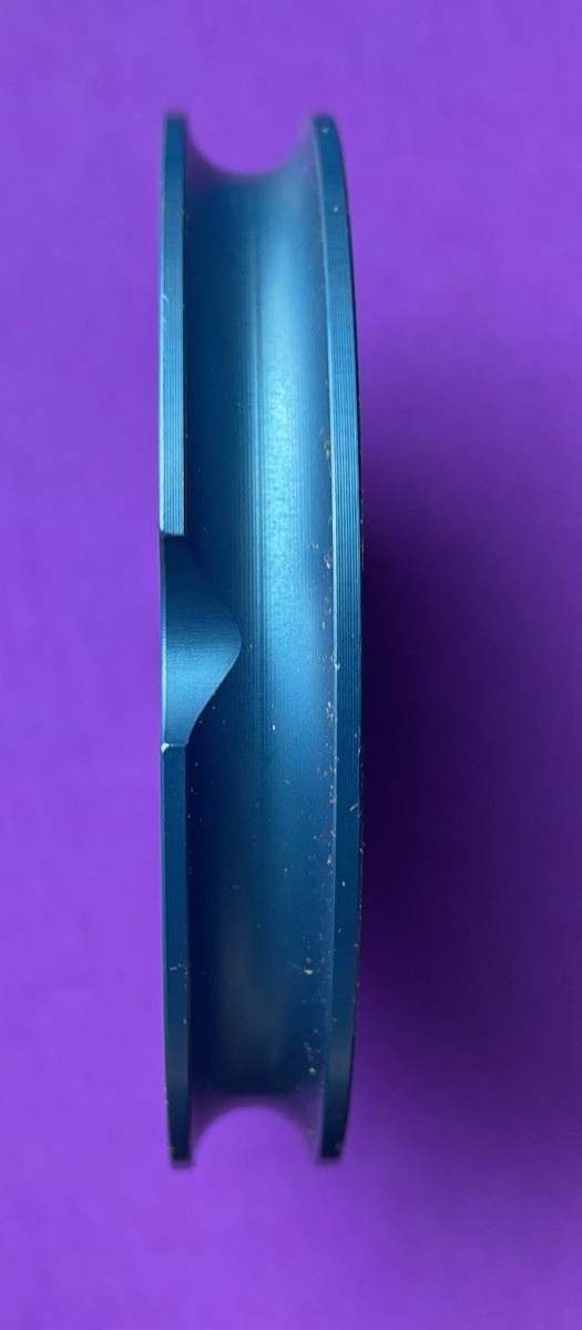 PROSTHETIC 4 HOLE ADAPTER PLATE LOW PROFILE STANDARD BLUE ALUMINUM