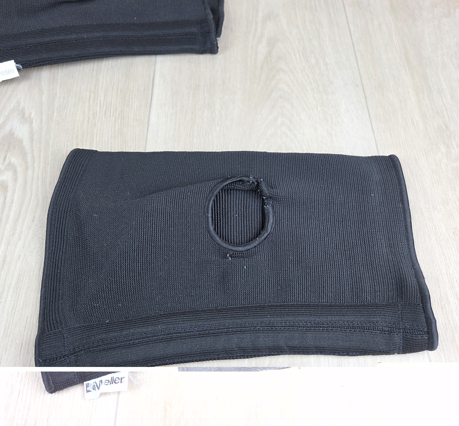 Lot of 8 Mueller Elastic Knee Stabilizers Adult L/XL Black Support Sleeves