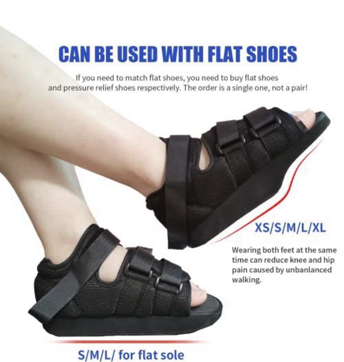 Offloading Post Op Shoe Forefoot Foot-Broken Toe Surgery Non Weight Bearing (M)