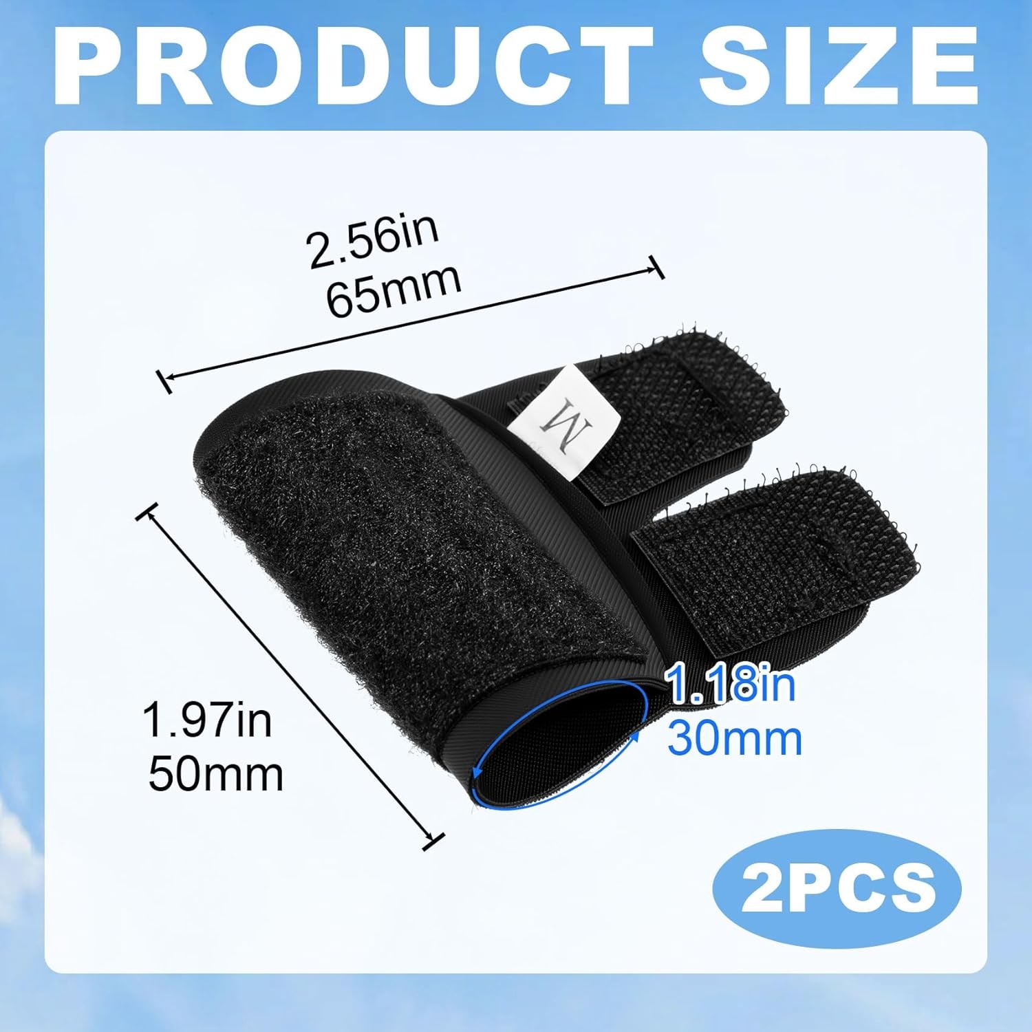 2pcs Adjustable Finger Sleeve Splints, Sports Injury Relief Compression Straps