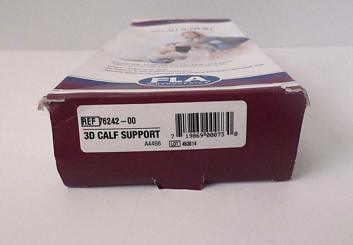 FLA Orthopedics ProLite 3D Calf Support 76242-00 Y-Shaped Size Small Black OPEN*