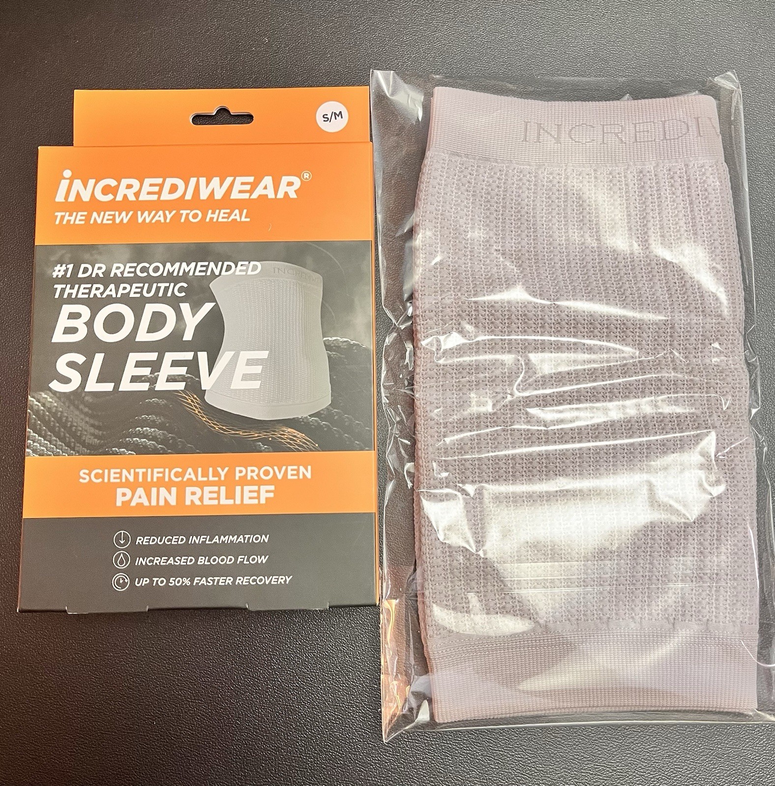 Incrediwear Body Sleeve S/M Compression Support Recovery – New