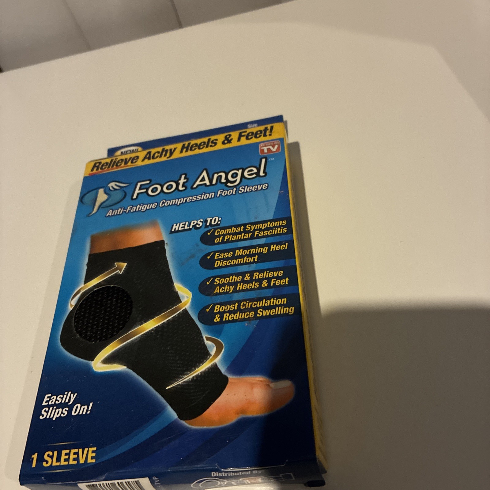 Foot Angel Anti-Fatigue Compression Foot Sleeve Size S/M. NEW IN BOX NEVER USED