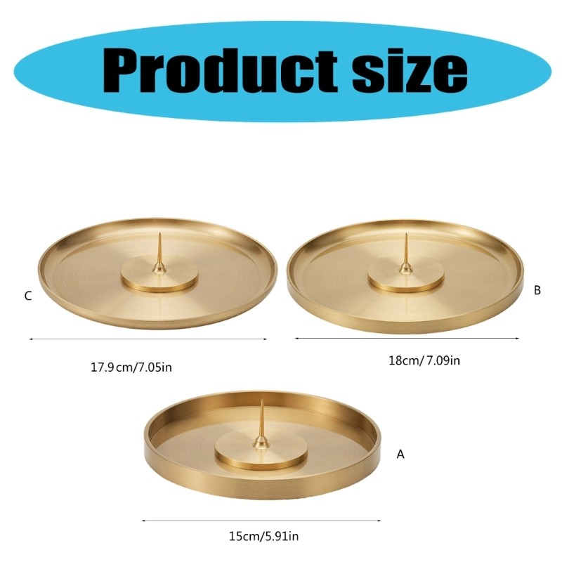 Brass Round Incenses Burners Stand and Moxibustion Sticks for Inspireds Home