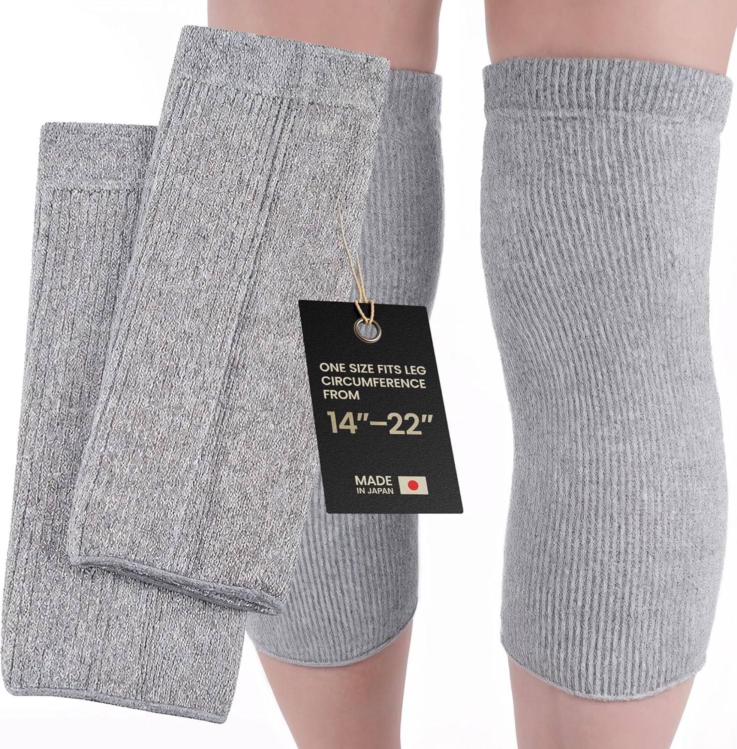 Elastic Cotton Knee Warmers, Knee Sleeves for Men and Women – Circulation Suppor