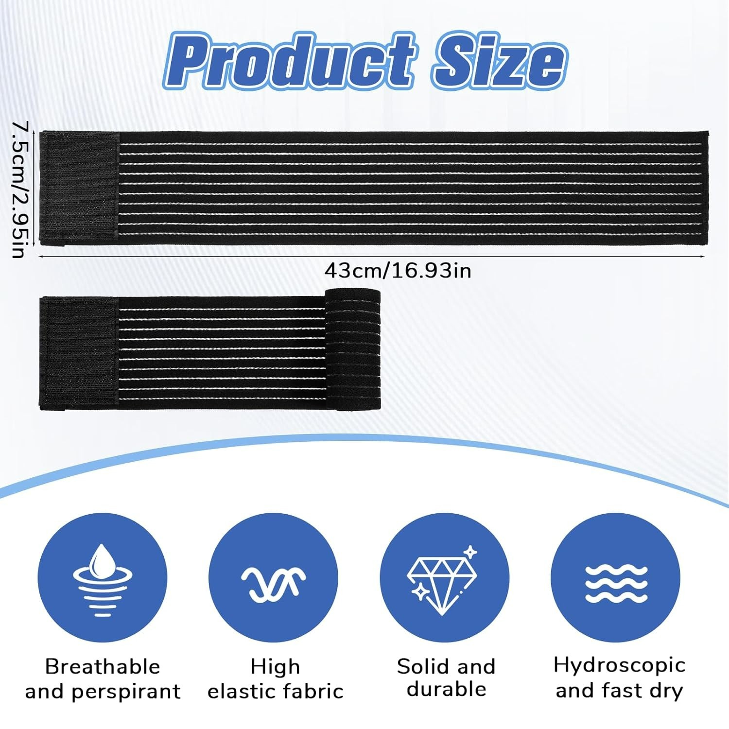 4Pcs High-Elastic Breathable Wrist Supports – Ideal for All Sports Activities