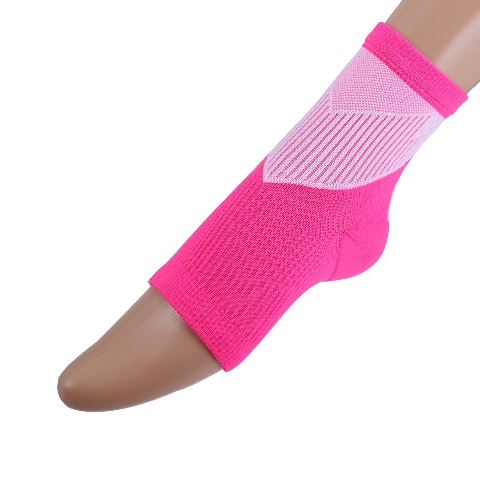 Pair Compression Ankle Sleeve Socks Pink Red S Size