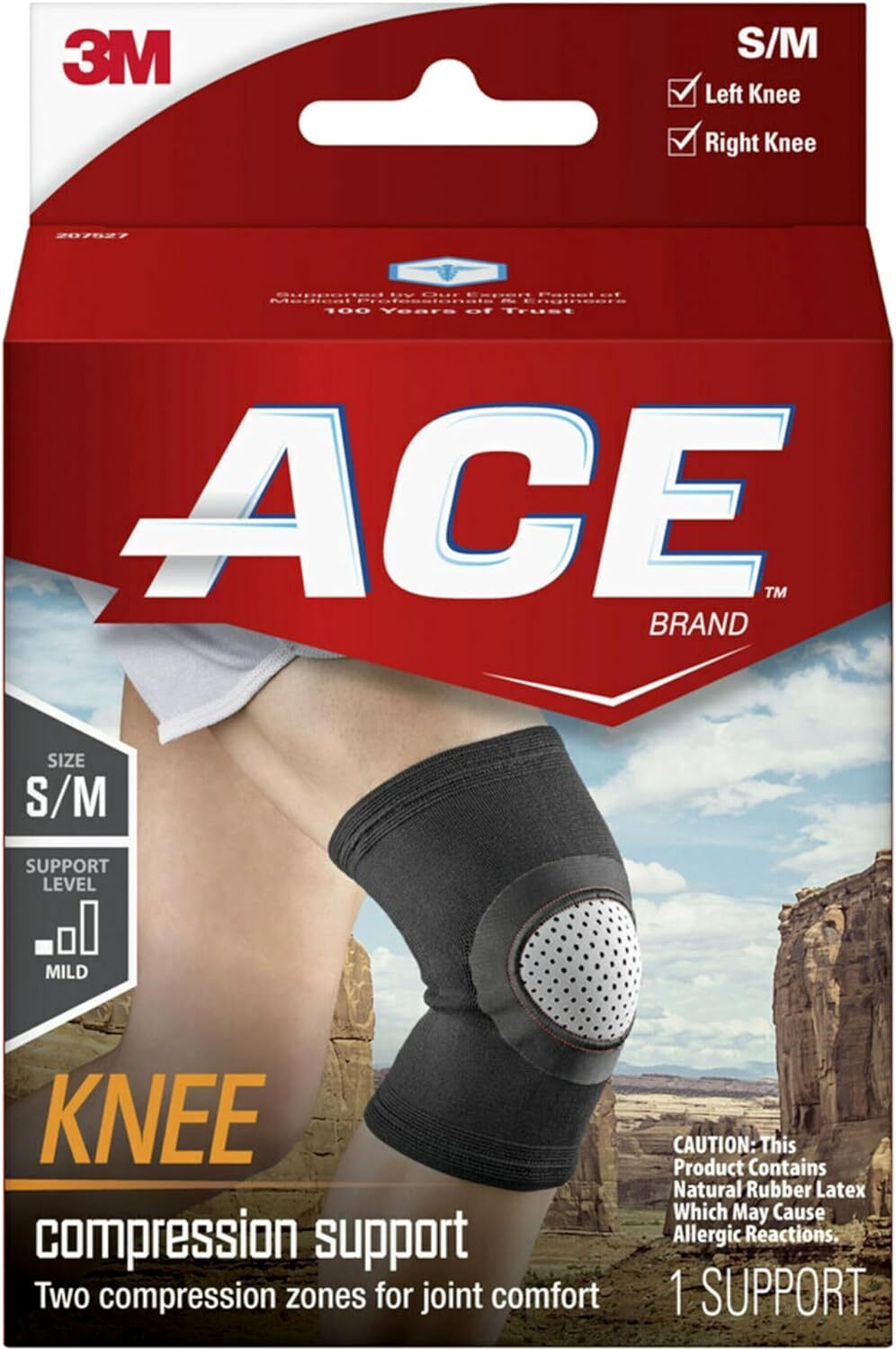 Ace Knee Elasto-Preene Knee Support Black Small/Medium