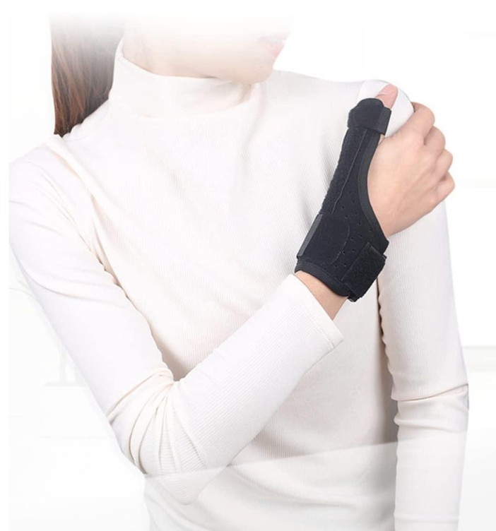 1pc Finger Guard Splint Breathable Fabric Stabilizing Treatment Extension Holder