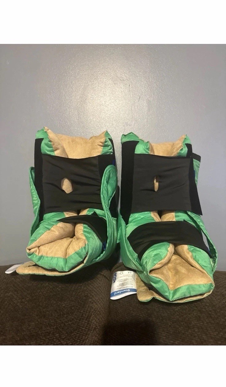 EHOB TruVue Heel Protector Boot, Standard Size (One Pair: Two Units) Green