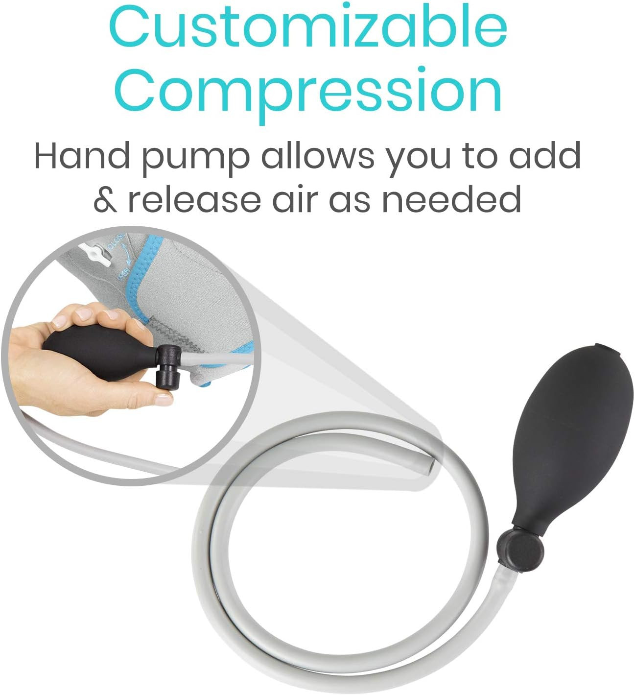 Vive Compression Ankle Ice Pack Wrap – Reusable Gel for Pain Relief