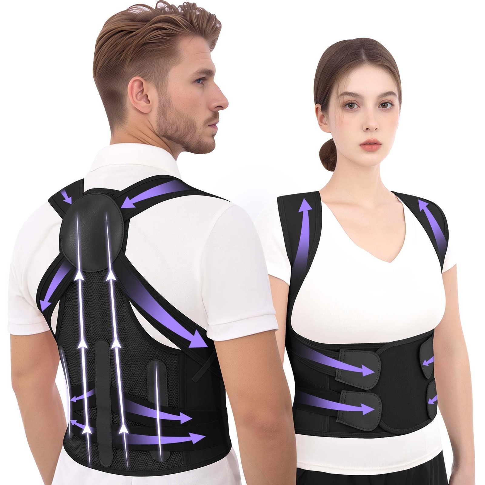 Posture Corrector for & Men Back Brace Straightener Adjustable Upper Shoulder…