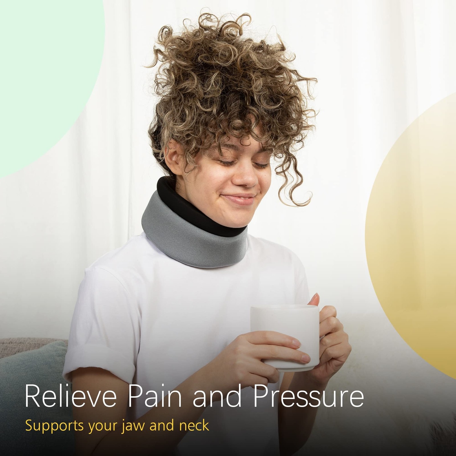 BraceUP Neck Brace for Neck Pain and Neck Support Women Man – Soft Cervica