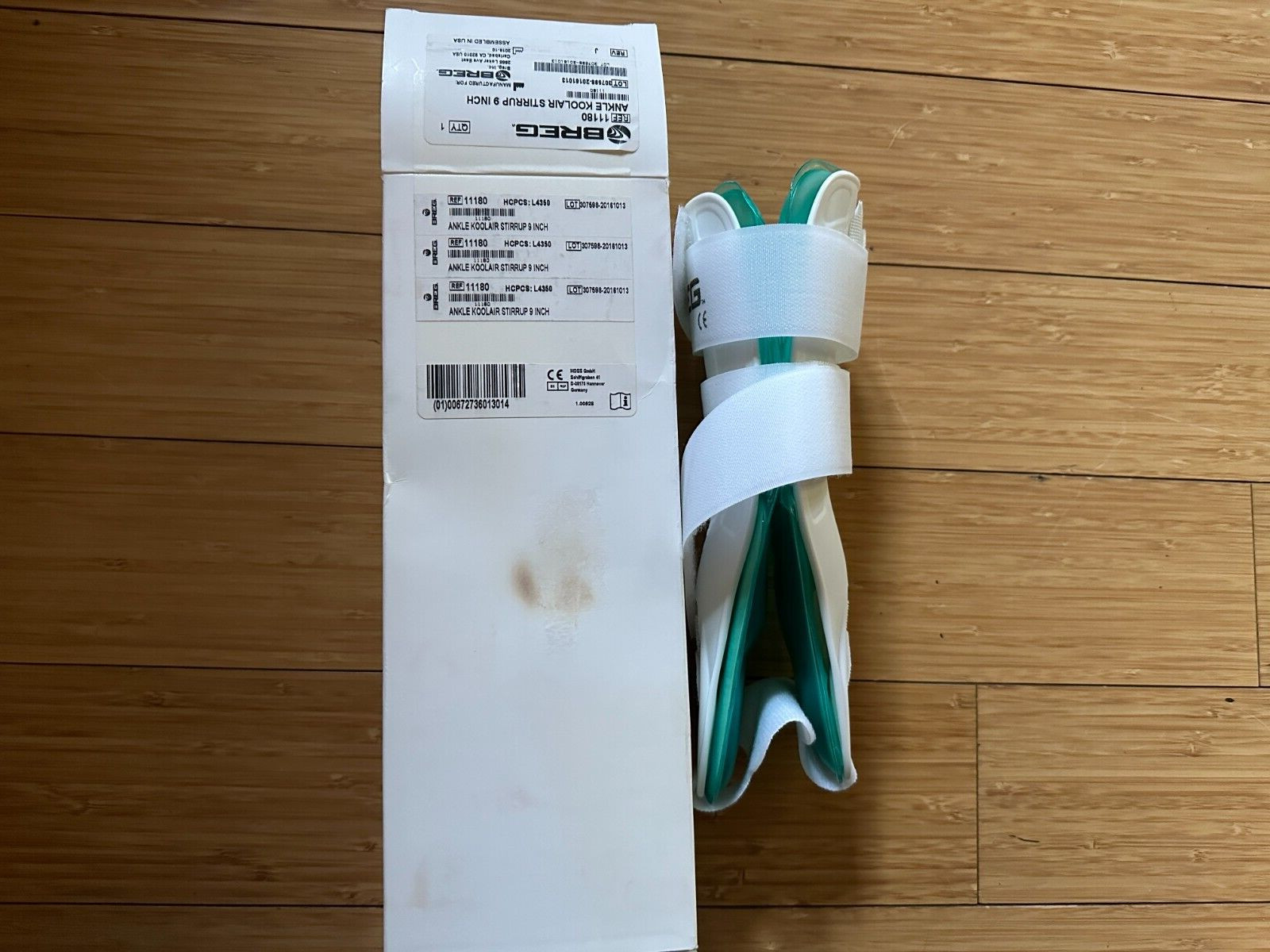 Breg Ankle Koolair Stirrup 9” New Fits Both Left & Right Ankle