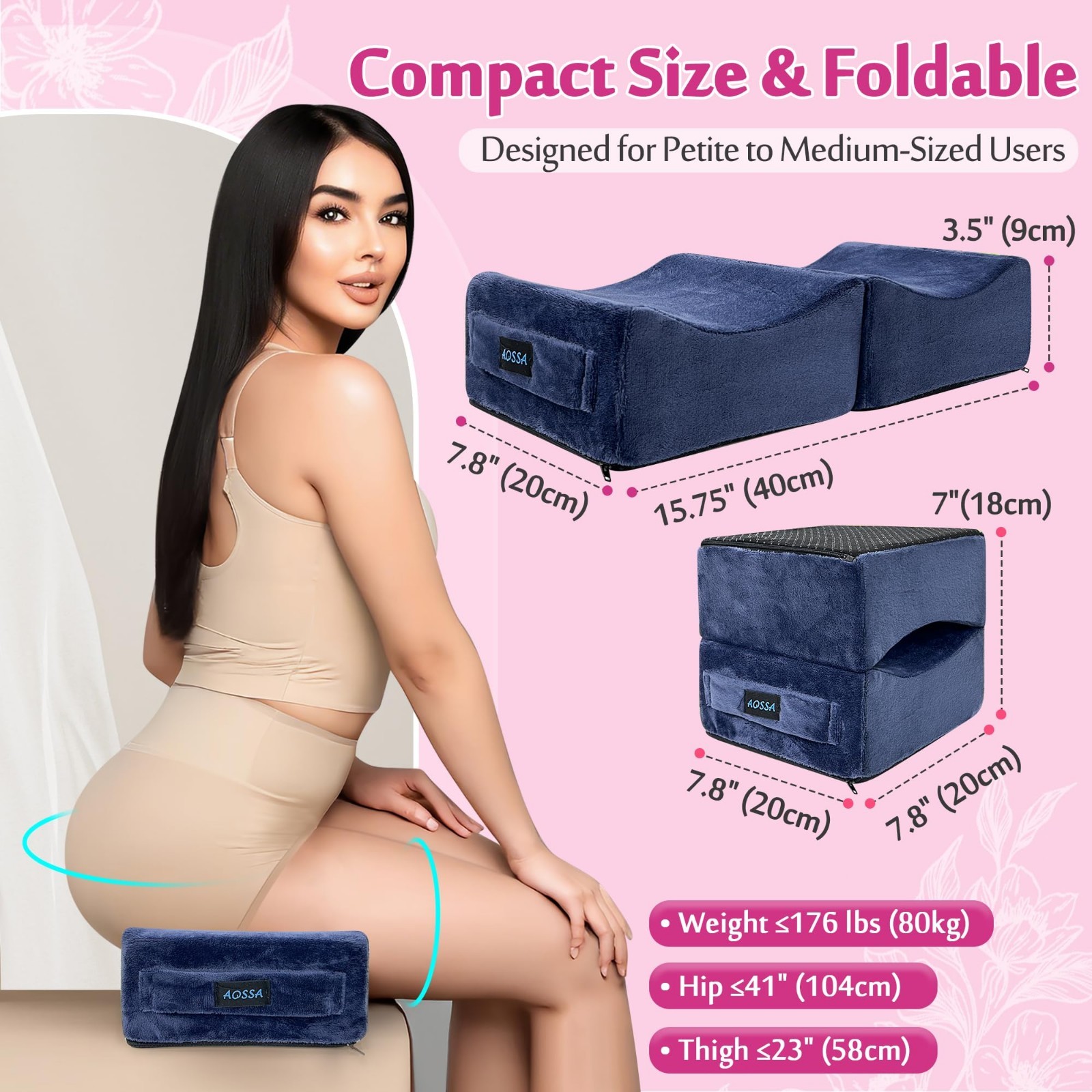 BBL Pillow for Brazilian Butt Lift Surgery – Post Recovery Seat Cushion, Foam Bo