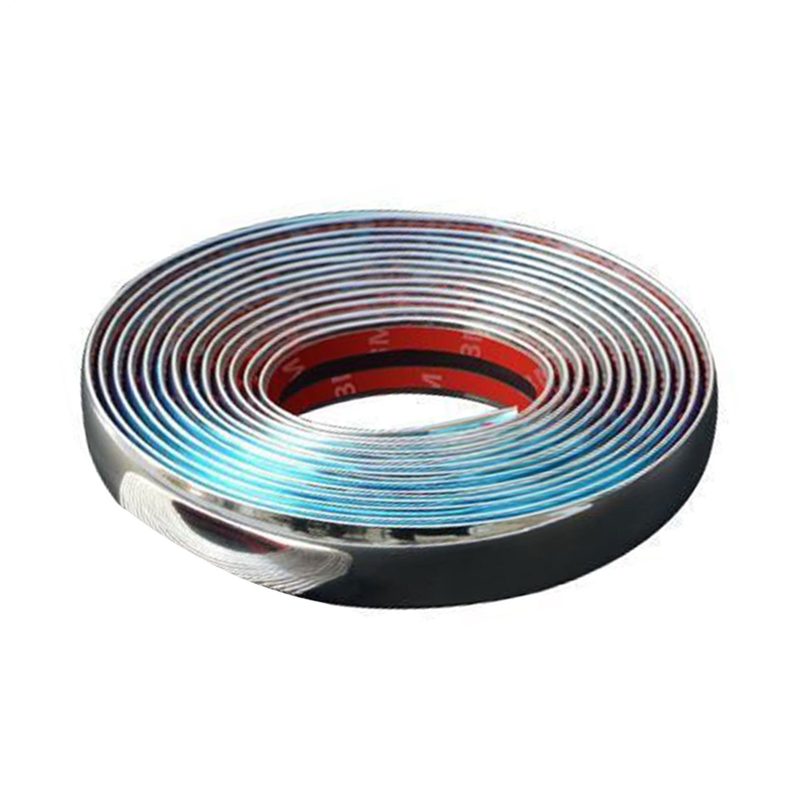 Durable Chrome Car Trim Strip Decorative Moulding Tape Silver Multi-Size Auto`