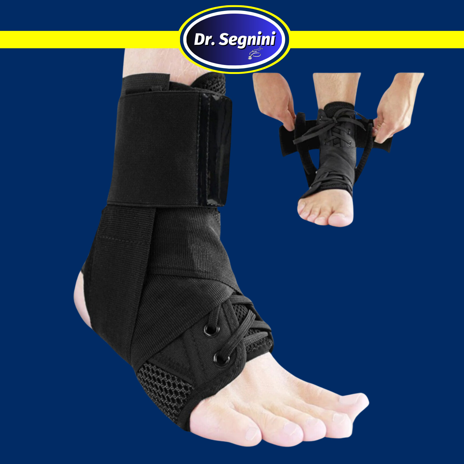 Ankle Brace Bandage Straps Sports Safety Adjustable Protectors Supports