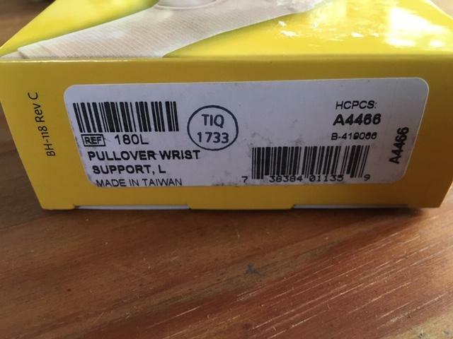 BELL-HORN ELASTIC PULLOVER WRIST SUPPORT LARGE 7.5-8.5″ BEIGE BRAND NEW IN BOX