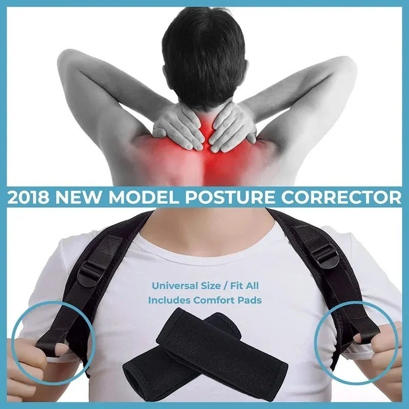 Back Posture Corrector Shoulder Straight Support Brace Belt Therapy Men Women