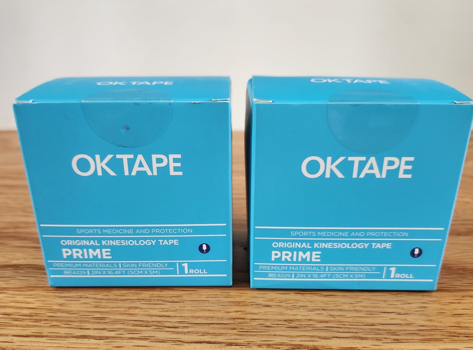 2-OK Tape Rolls Original Kinesiology Tape Prime Sports Roll 2” x 16’ BEIGE Dots